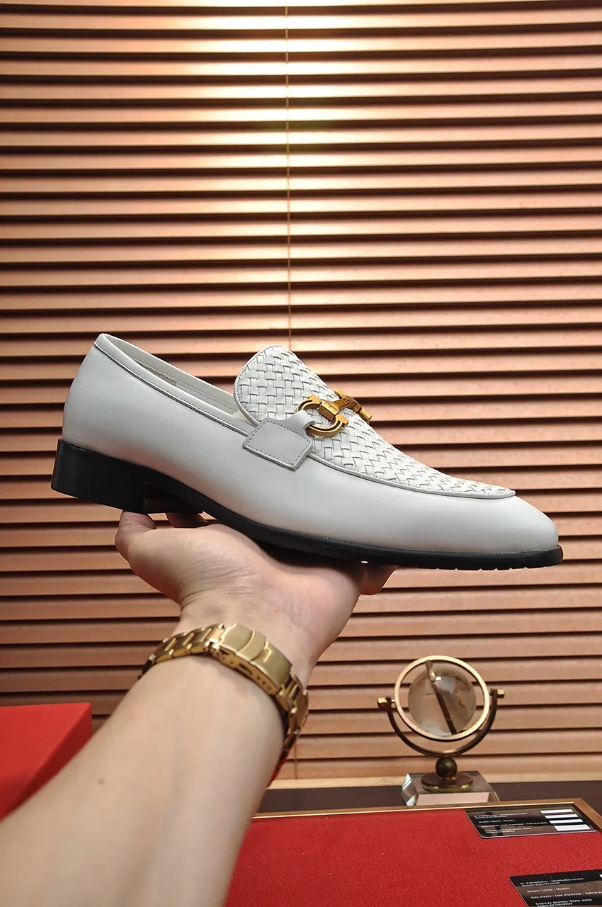 Men's shoes 💰560💶[Ferragamo/Ferragamo] The latest model in the counter. Original imported high-quality cowhide with open sides + imported 🐂 cowhide lining, original luxury metal buckle + original combination outsole. Comparative and stress-free 38--45 (customized for 45)